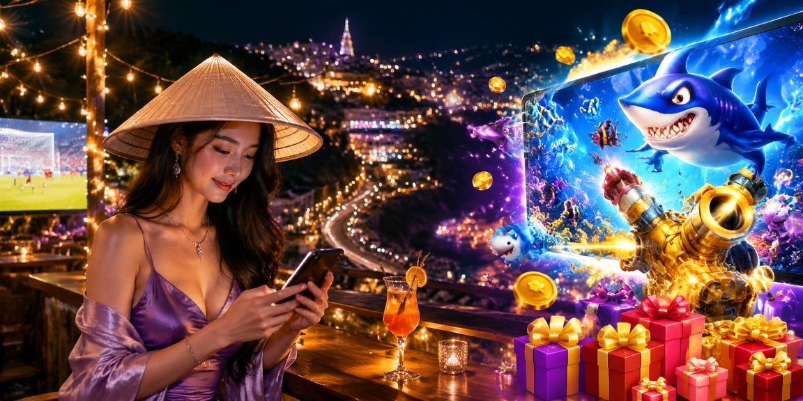 Màn hình cá cược casino trực tuyến sôi động với giao diện tiếng Việt